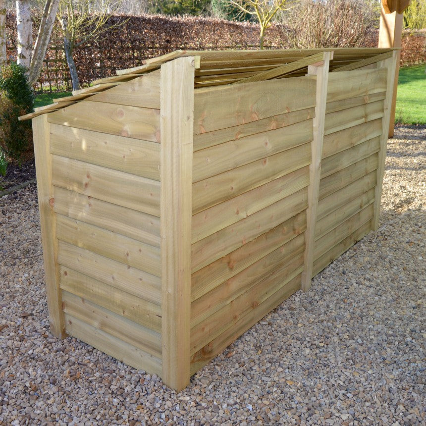 4ft x 5ft Large Wooden Outdoor Log Store Slatted Base