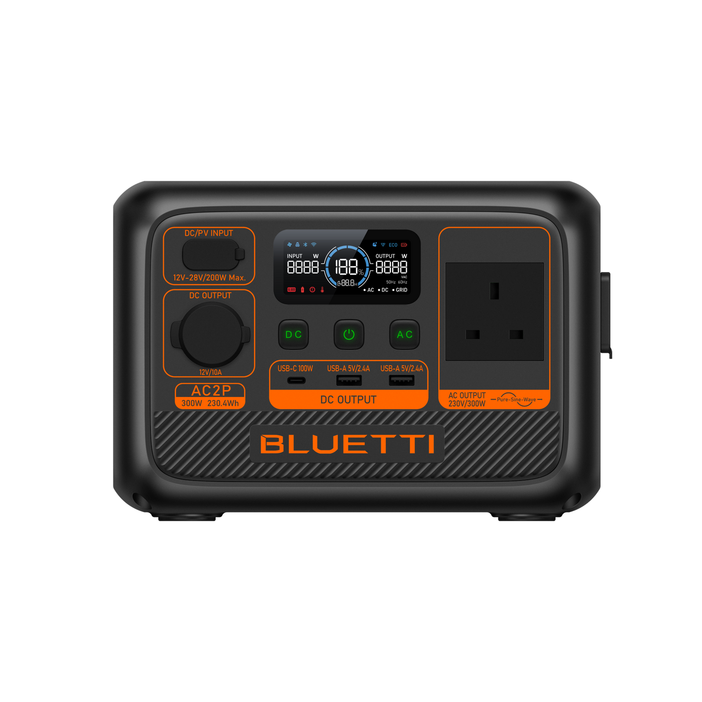 BLUETTI AC2P Portable Power Station | 300W 230Wh