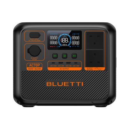 BLUETTI AC70P Portable Power Station | 1,000W 864Wh