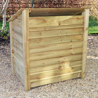 4ft x 4ft Small Wooden Outdoor Log Store Slatted Base