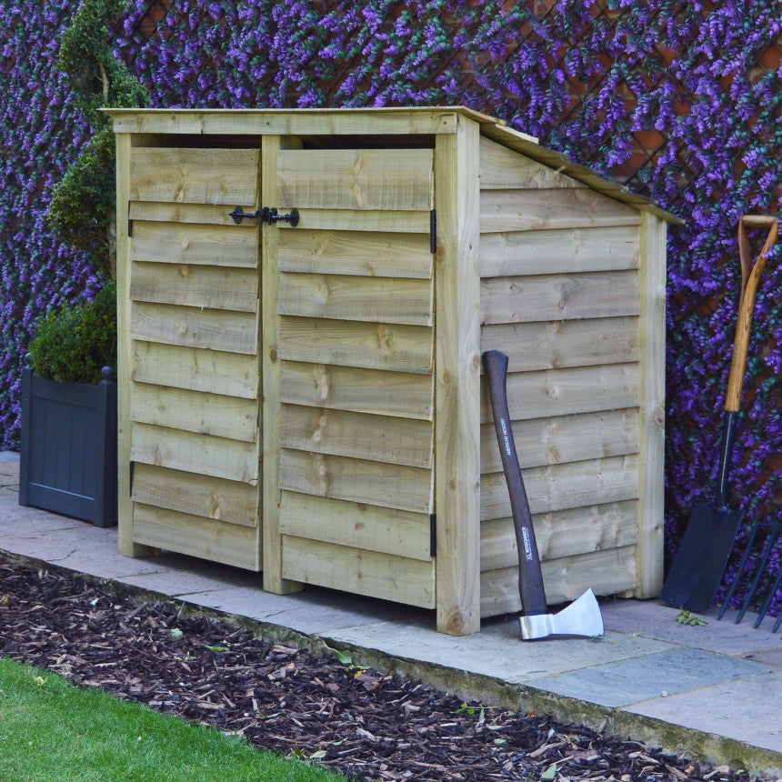 4ft x 5ft Large Wooden Outdoor Log Store Slatted Base