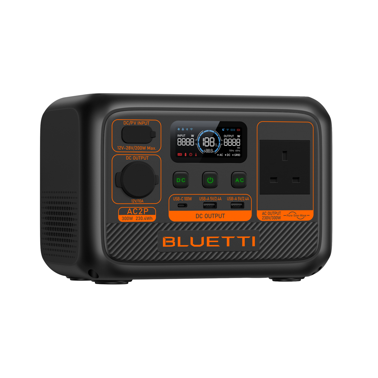 BLUETTI AC2P Portable Power Station | 300W 230Wh