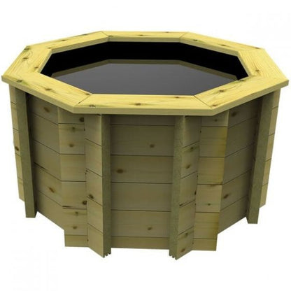 111 Gallon Octagonal Raised Wooden Fish Pond DIY Kit 27mm