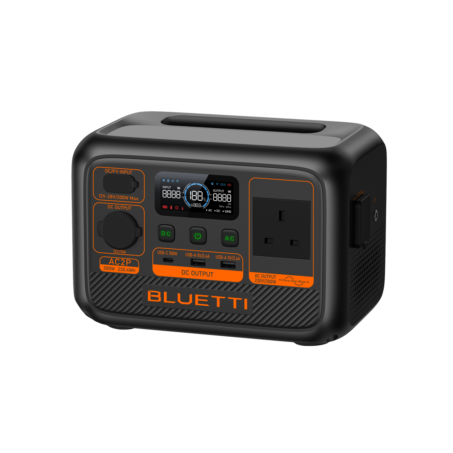 BLUETTI AC2P Portable Power Station | 300W 230Wh