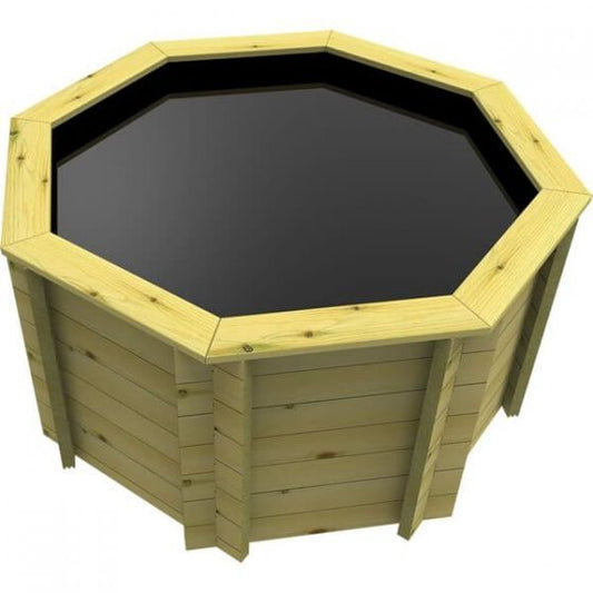 286 Gallon Octagonal Raised Wooden Fish Pond DIY Kit 27mm