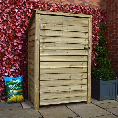 6ft x 4ft Tall Wooden Outdoor Log Store Slatted Base