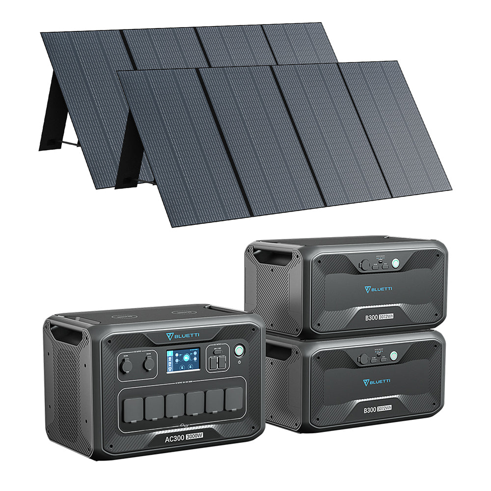 BLUETTI AC300 + B300 + PV350 Solar Generator Kit