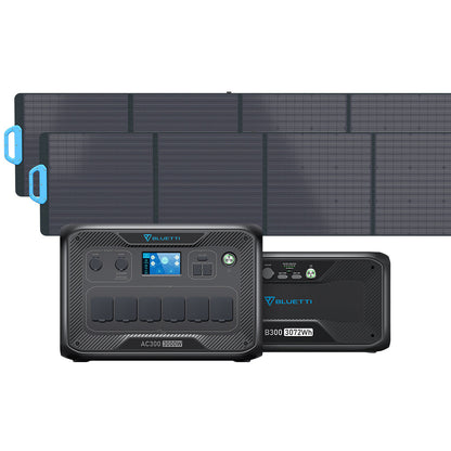 BLUETTI AC300 + B300 + PV200 Solar Generator Kit