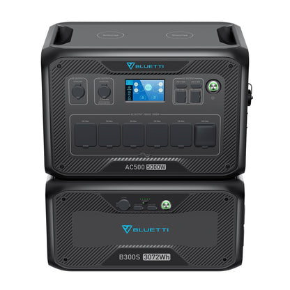 BLUETTI AC500 + B300S Home Battery Backup