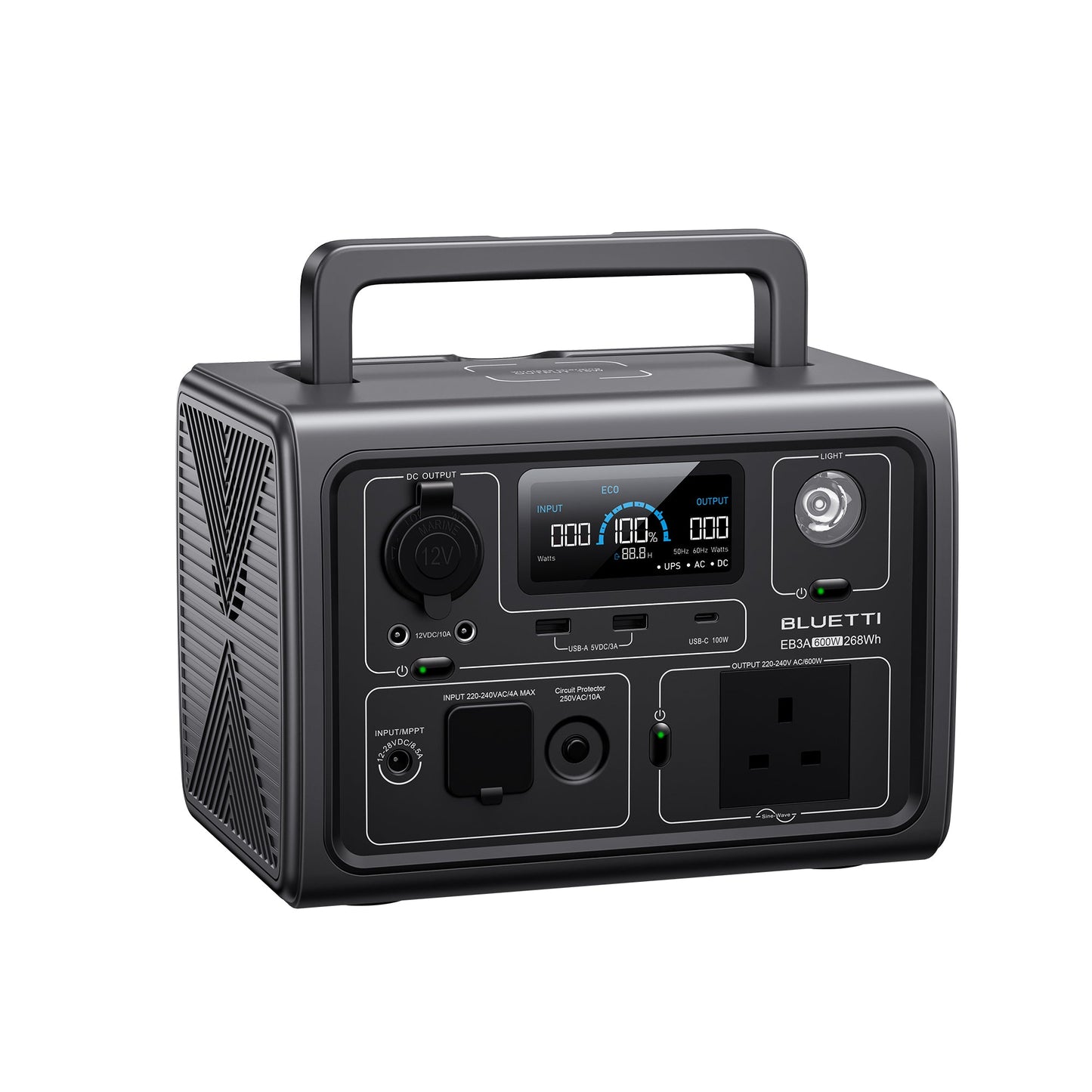 BLUETTI EB3A Portable Power Station | 600W 268Wh