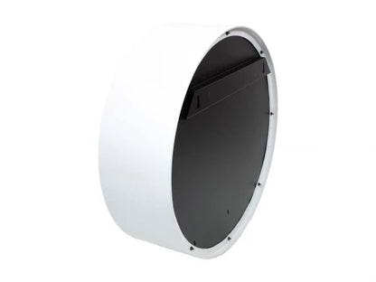 ScandiFlames Delaware White Round Wall Mounted Biofireplace