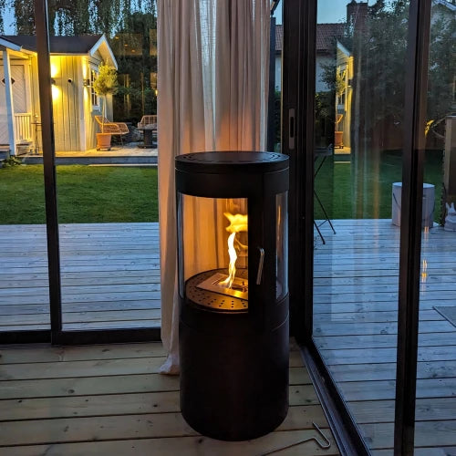 ScandiFlames Columbus Bioethanol Stove With 360 View