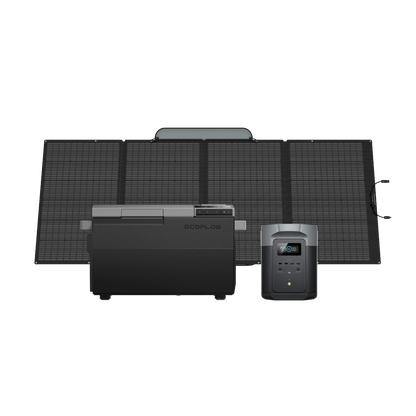 EcoFlow GLACIER + EcoFlow DELTA 2 Max + 400W Portable Solar Panel