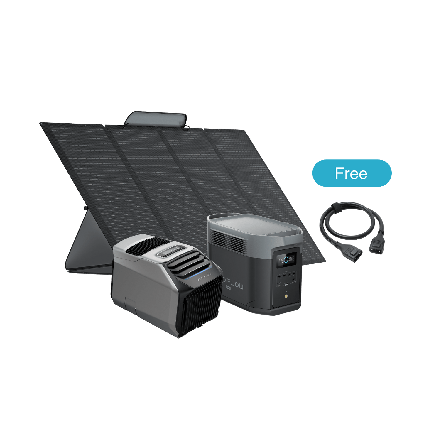 EcoFlow WAVE 2 +EcoFlow DELTA 2 Max + 400W Portable Solar Panel + XT150