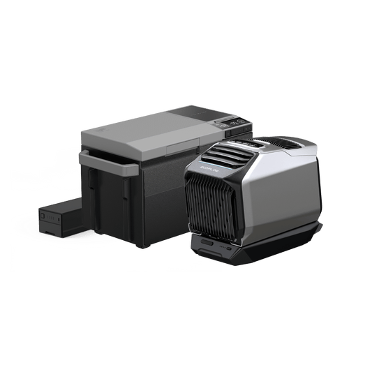 EcoFlow WAVE 2 + WAVE 2 Add-on Battery + EcoFlow GLACIER + GLACIER Plug-in Battery