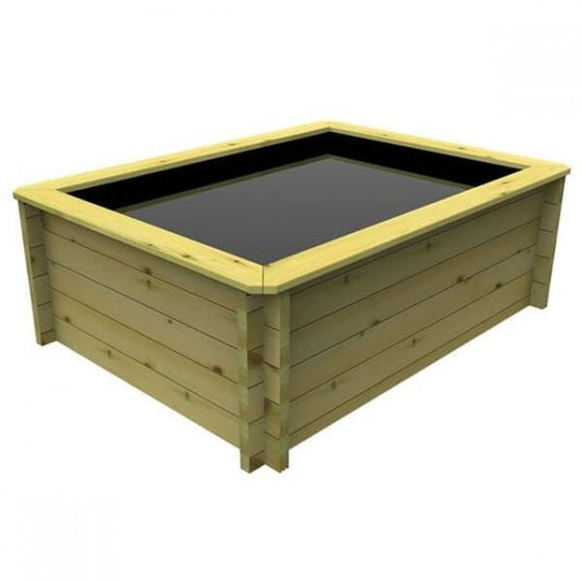 79 Gallon Rectangular Raised Wooden Fish Pond DIY Kit 27mm