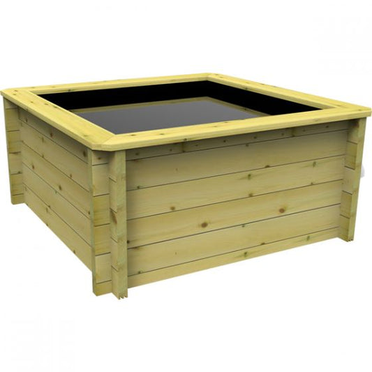 215 Gallon Square Raised Wooden Fish Pond DIY Kit 44mm