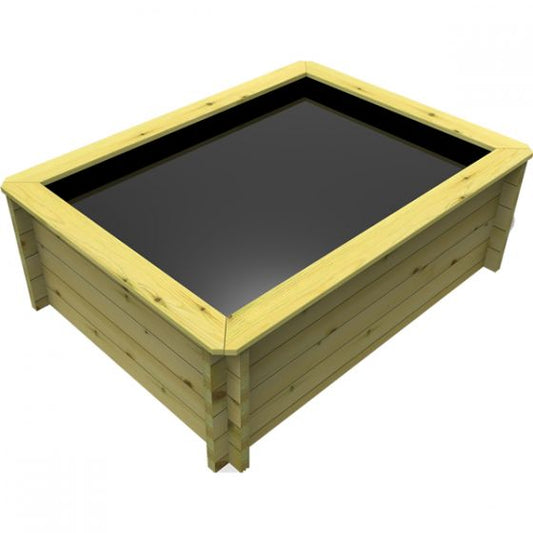 301 Gallon Rectangular Raised Wooden Fish Pond DIY Kit 44mm