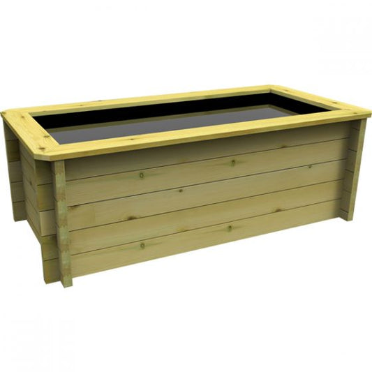 181 Gallon Rectangular Raised Wooden Fish Pond DIY Kit 44mm