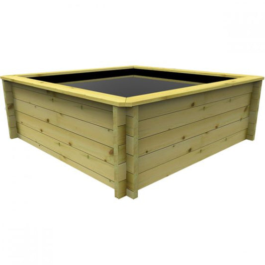 602 Gallon Square Raised Wooden Fish Pond DIY Kit 44mm